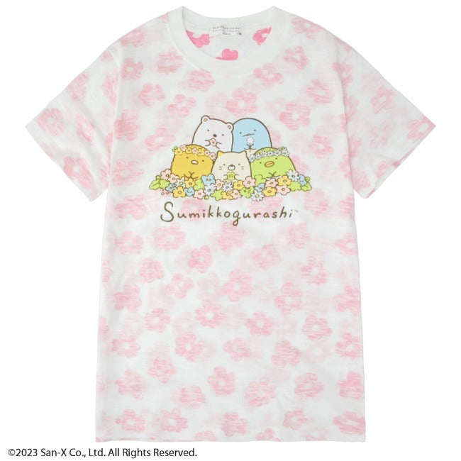 すみっコぐらし キッズTシャツ 半袖 サンエックス 春夏 花柄 San-x sg7132-64