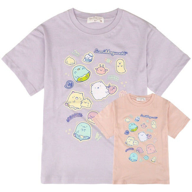 すみっコぐらし キッズ 畜光 プリント Tシャツ 光る 半袖Tシャツ San-x sg7142-244