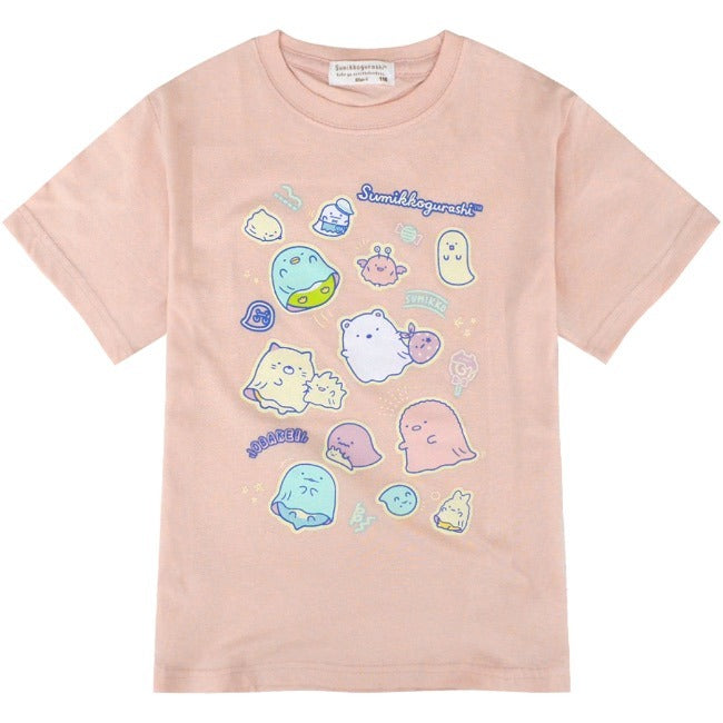 すみっコぐらし キッズ 畜光 プリント Tシャツ 光る 半袖Tシャツ San-x sg7142-244