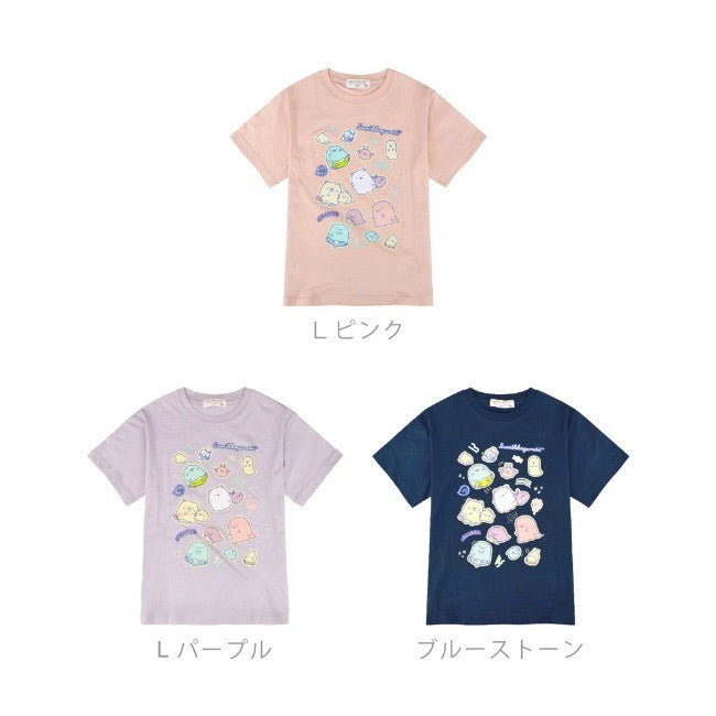 すみっコぐらし キッズ 畜光 プリント Tシャツ 光る 半袖Tシャツ San-x sg7142-244