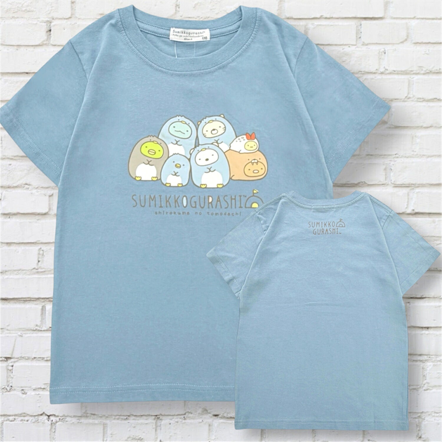 すみっコぐらし 子供服 子ども キッズ 半袖 Tシャツ 天竺 トップス プリント 春夏 キャラクター サンエックス sumikkogurashi SAN-X sg7152-176