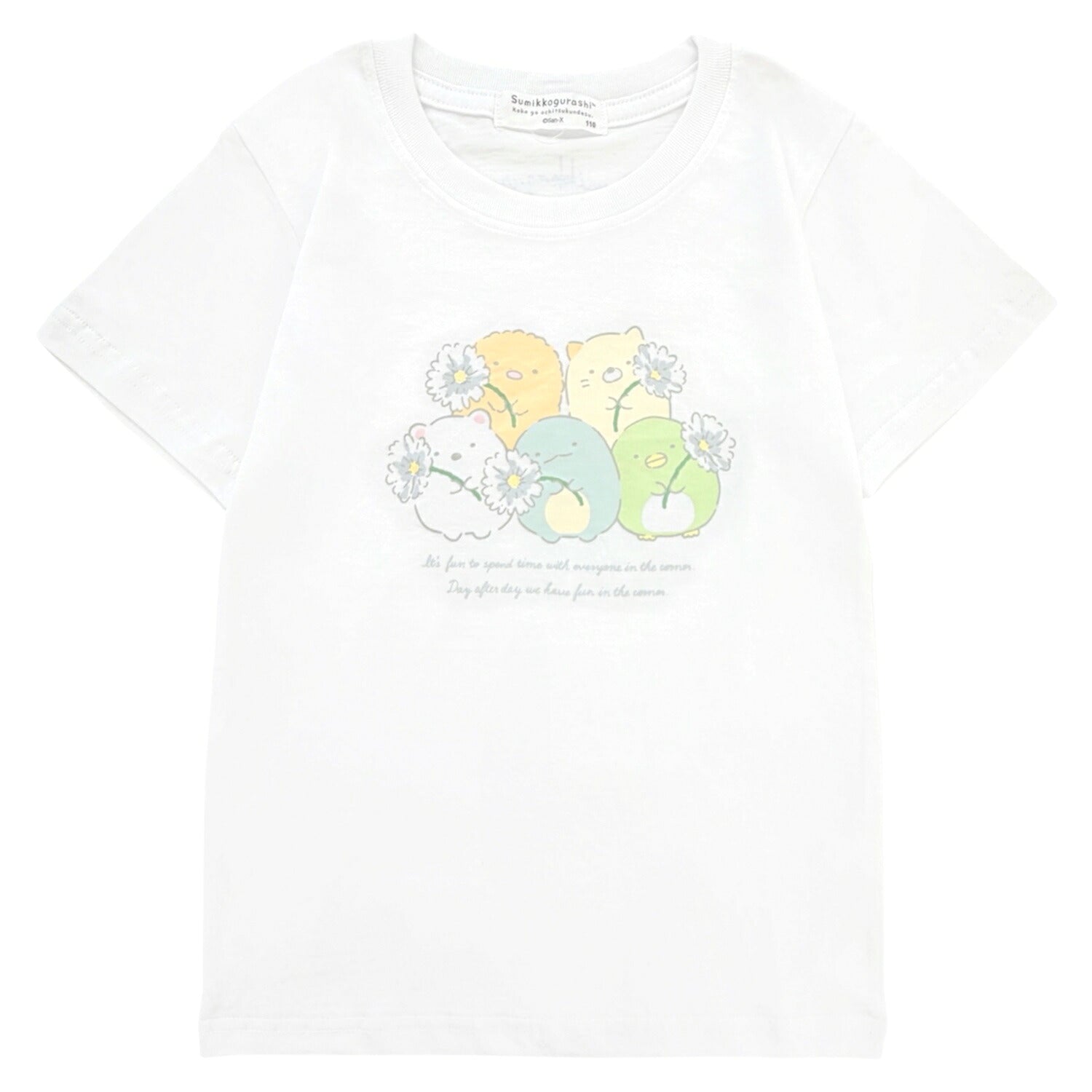 すみっコぐらし キッズ お揃いコーデ 親子コーデ 子供服 子ども 半袖 Ｔシャツ トップス プリント 天竺 綿 春夏  sumikkogurashi sg7162-33