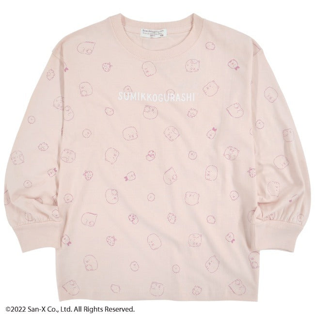 すみっコぐらし サンエックス Tシャツ バルーン袖 長袖 プリント キッズ 子供 sg7223-599