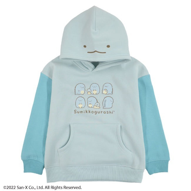 すみっコぐらし パーカー サンエックス 裏起毛 トカゲ プリント長袖 コスプレ 子供 キッズ sg7324-606