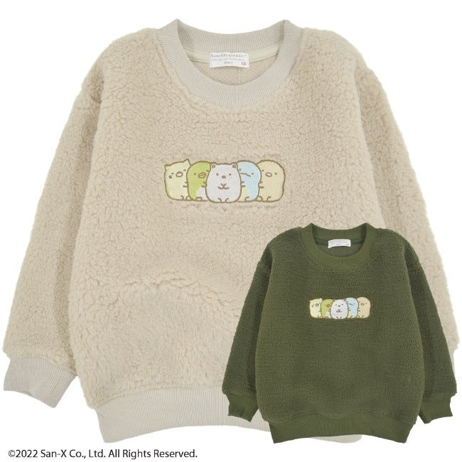 すみっコぐらし トレーナー サンエックス 裏起毛 スウェット ボア 長袖 プリント M L LL sg7324-616