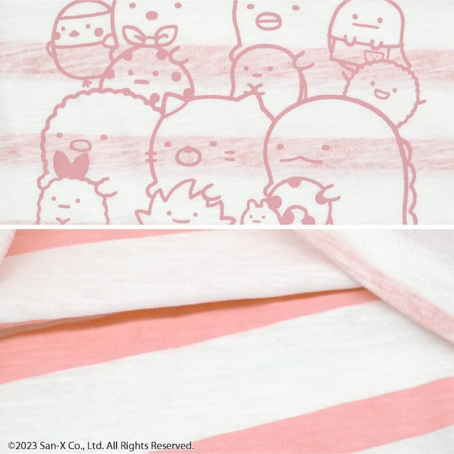 すみっコぐらし キッズ 子供服 半袖 セット ハーフパンツ ボーダー サンエックス San-x sg7632-72