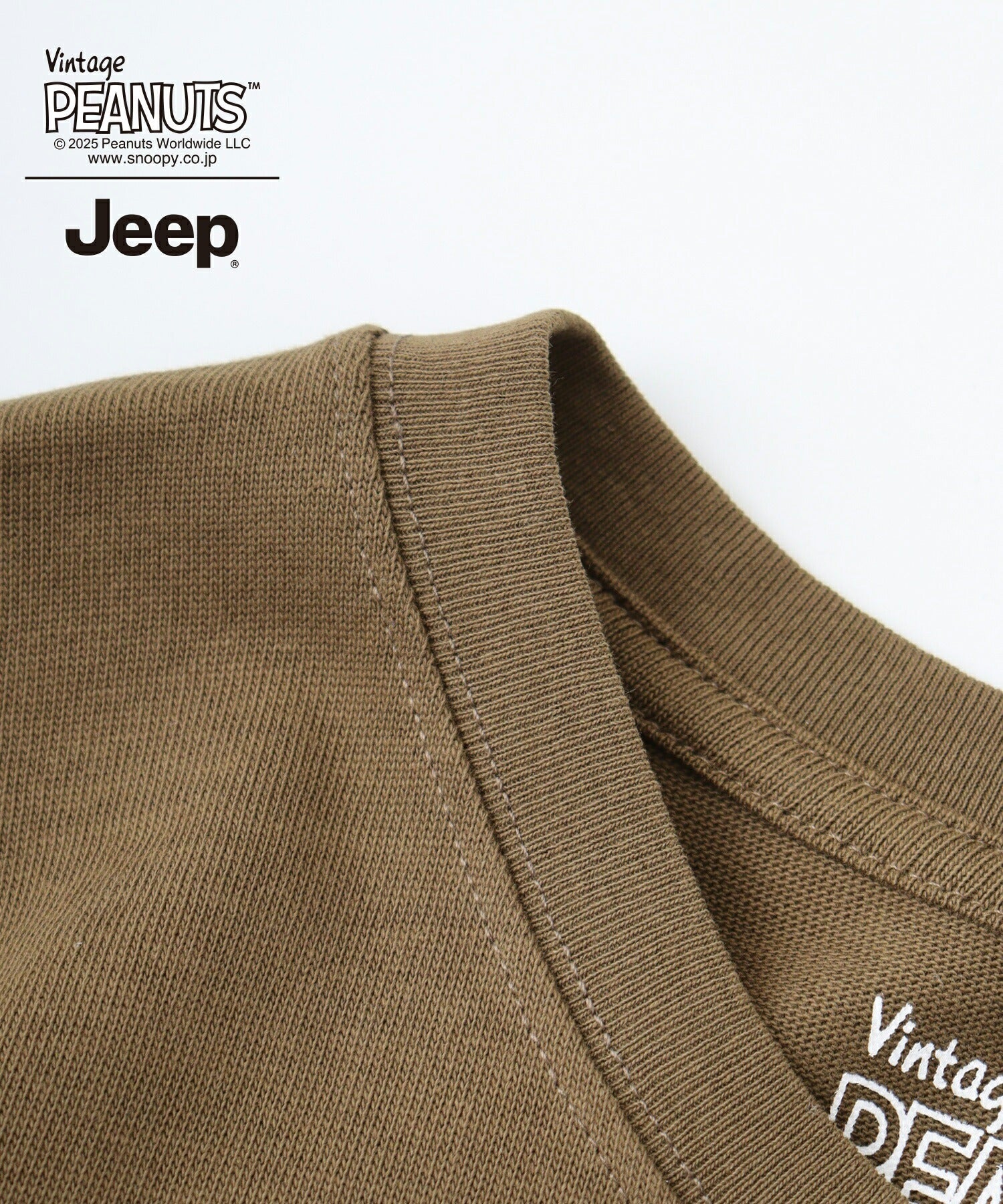 スヌーピー Jeep® コラボ Tシャツ 半袖 プリント 刺繍 SNOOPY PEANUTS sjp1143-51