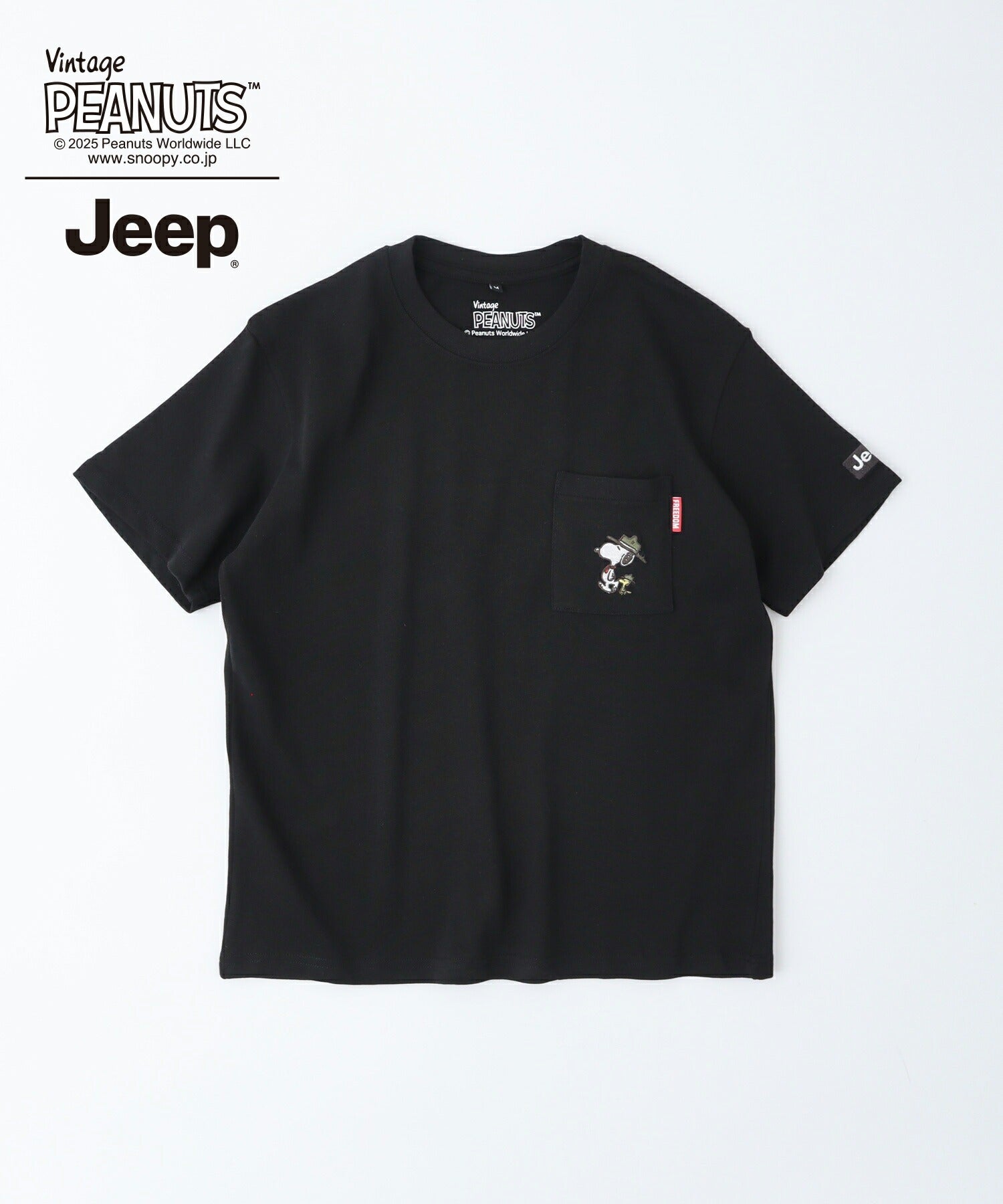 スヌーピー Jeep® コラボ Tシャツ 半袖 プリント 刺繍 SNOOPY PEANUTS sjp1143-51