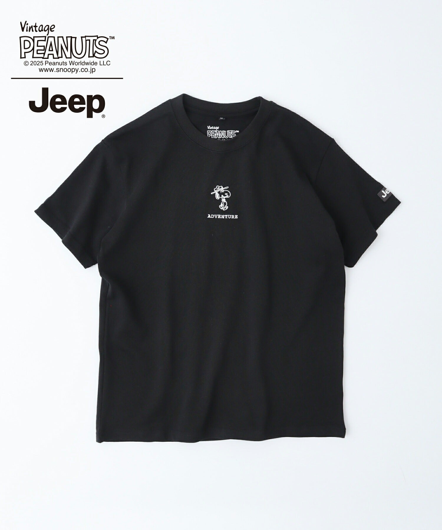 スヌーピー チャーリー・ブラウン ウッドストック Jeep® コラボ Tシャツ 半袖 プリント 刺繍 SNOOPY PEANUTS sjp1143-53