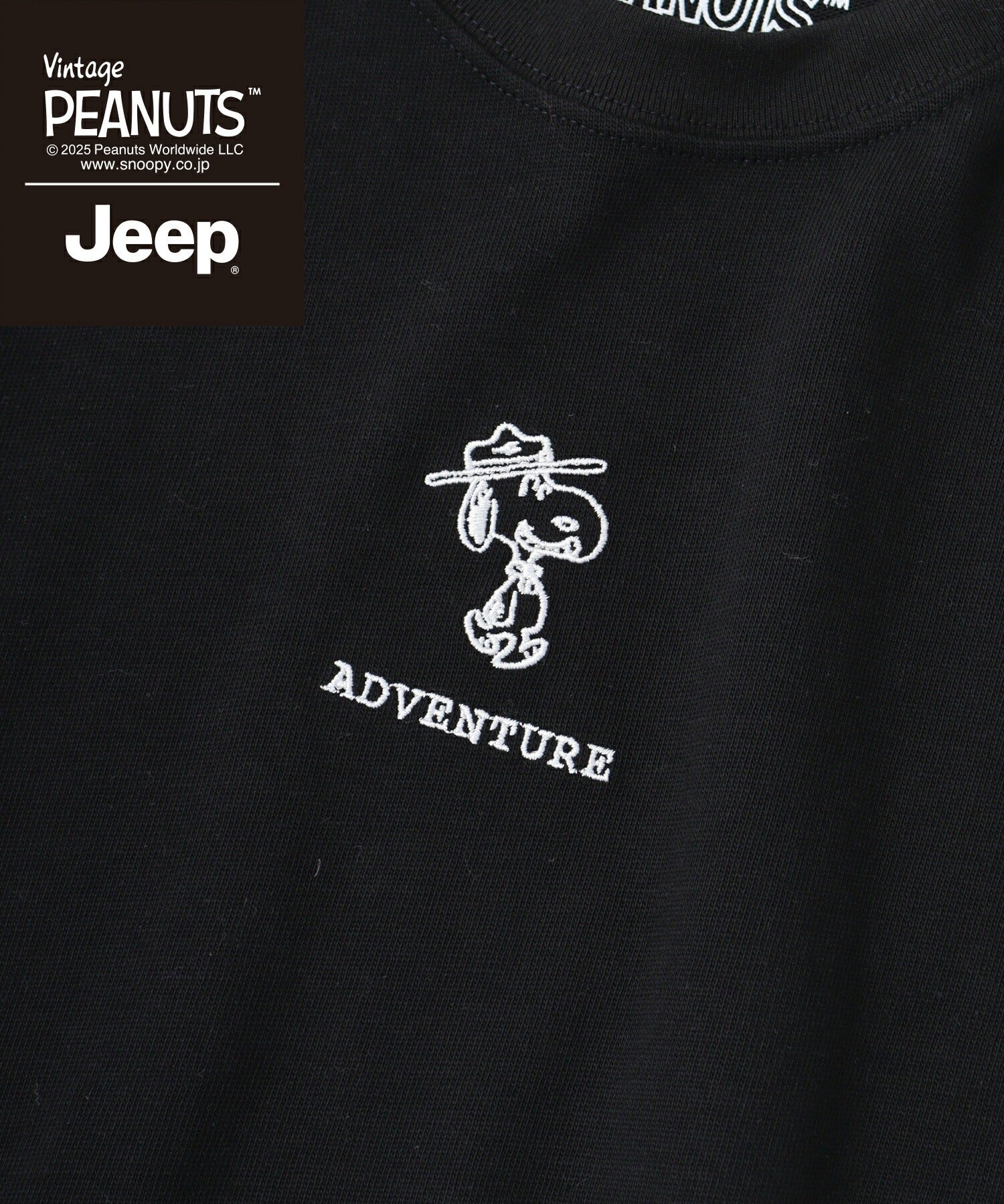 スヌーピー チャーリー・ブラウン ウッドストック Jeep® コラボ Tシャツ 半袖 プリント 刺繍 SNOOPY PEANUTS sjp1143-53