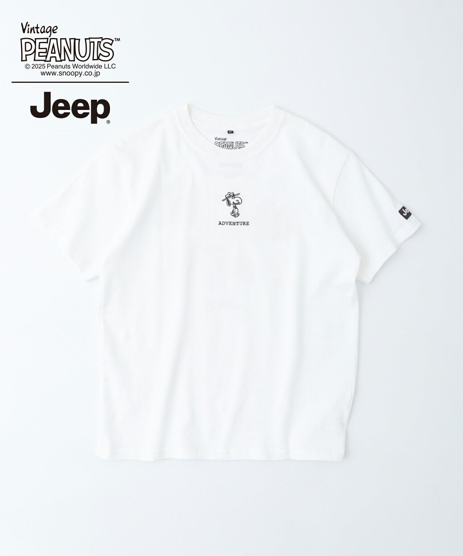 スヌーピー チャーリー・ブラウン ウッドストック Jeep® コラボ Tシャツ 半袖 プリント 刺繍 SNOOPY PEANUTS sjp1143-53