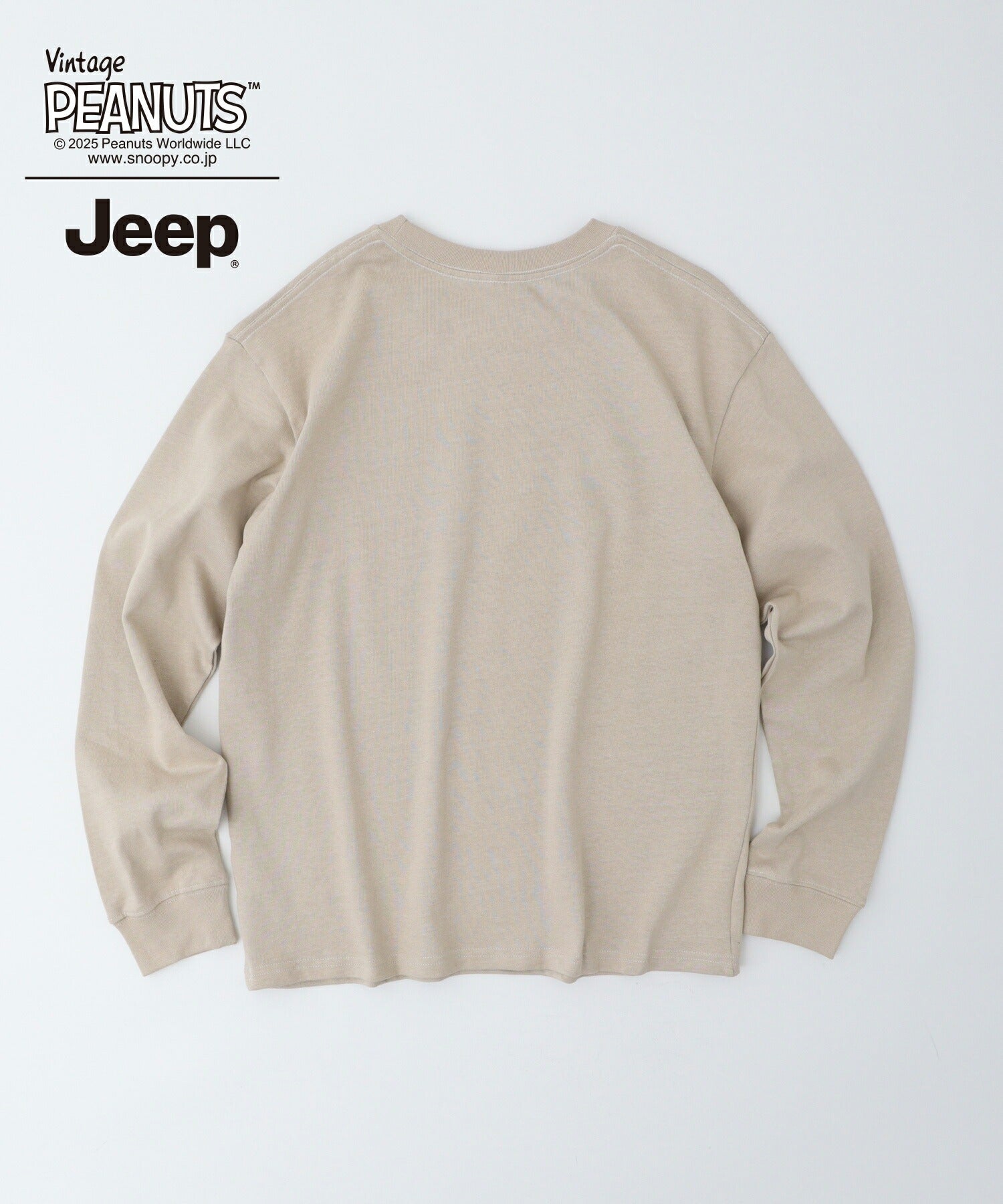 スヌーピー ウッドストック Jeep® コラボ Tシャツ 長袖 プリント ロゴ SNOOPY PEANUTS sjp1243-54