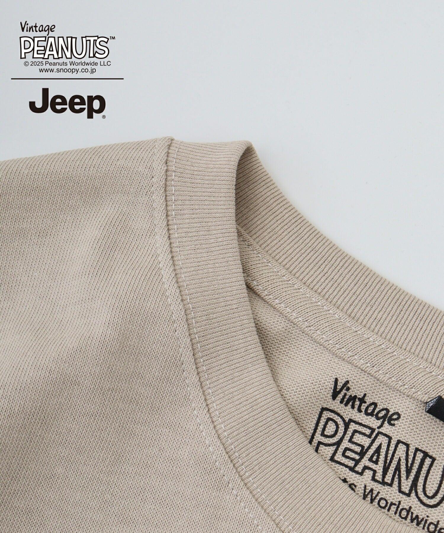 スヌーピー ウッドストック Jeep® コラボ Tシャツ 長袖 プリント ロゴ SNOOPY PEANUTS sjp1243-54