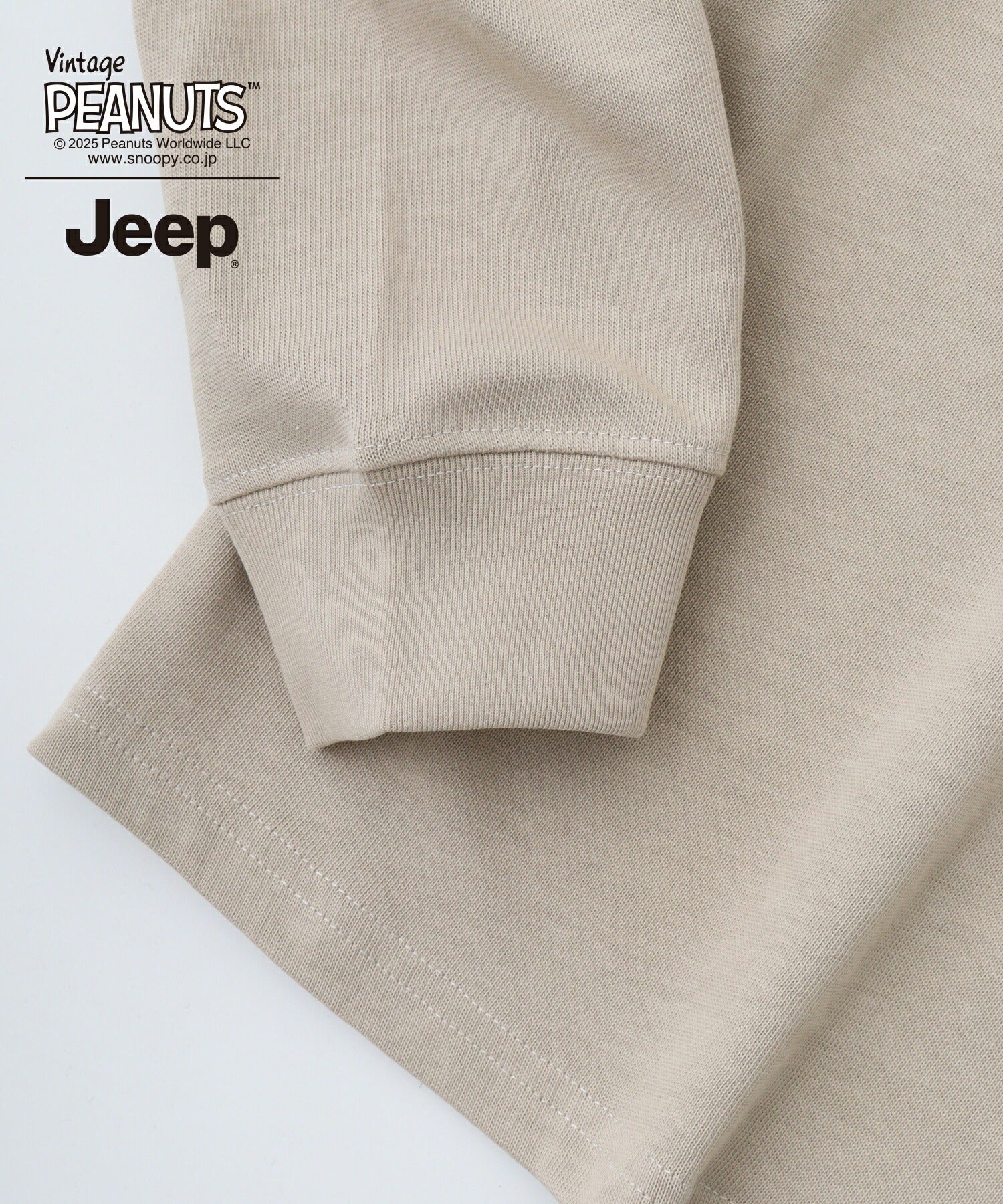 スヌーピー ウッドストック Jeep® コラボ Tシャツ 長袖 プリント ロゴ SNOOPY PEANUTS sjp1243-54
