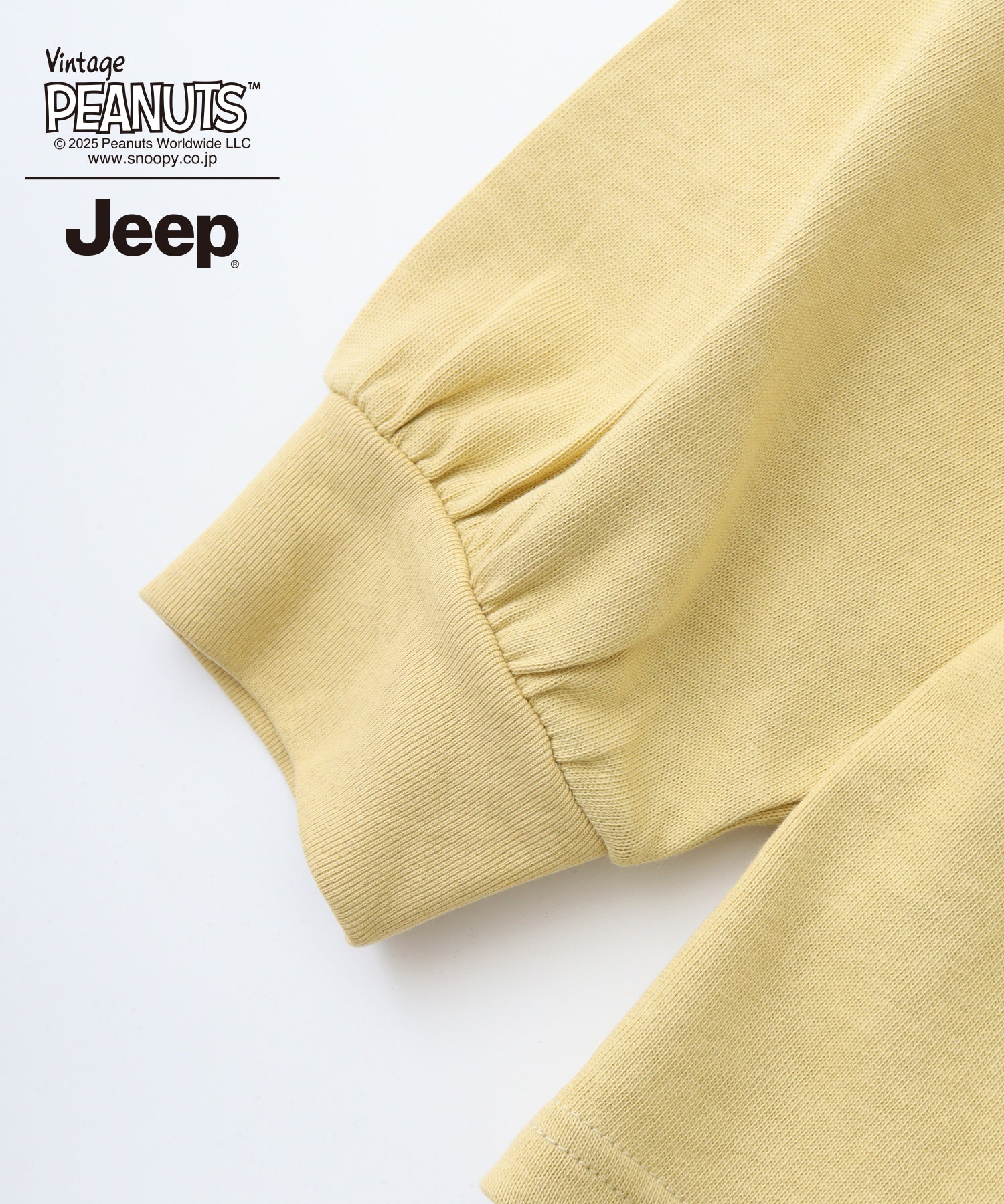 スヌーピー 刺繍  Jeep® コラボ 長袖 ビッグシルエット Tシャツ sjp1243-55