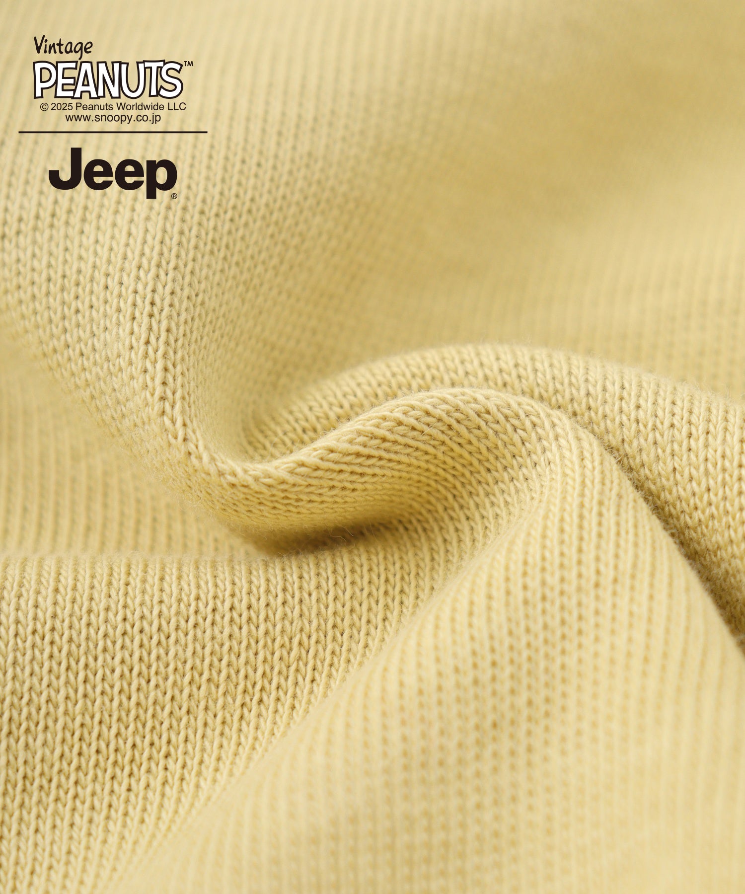 スヌーピー 刺繍  Jeep® コラボ 長袖 ビッグシルエット Tシャツ sjp1243-55