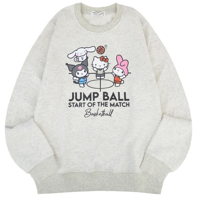 サンリオ キャラクターズ トレーナー スウェット 裏起毛 プリント 刺繍 メンズ レディース sm1344-69