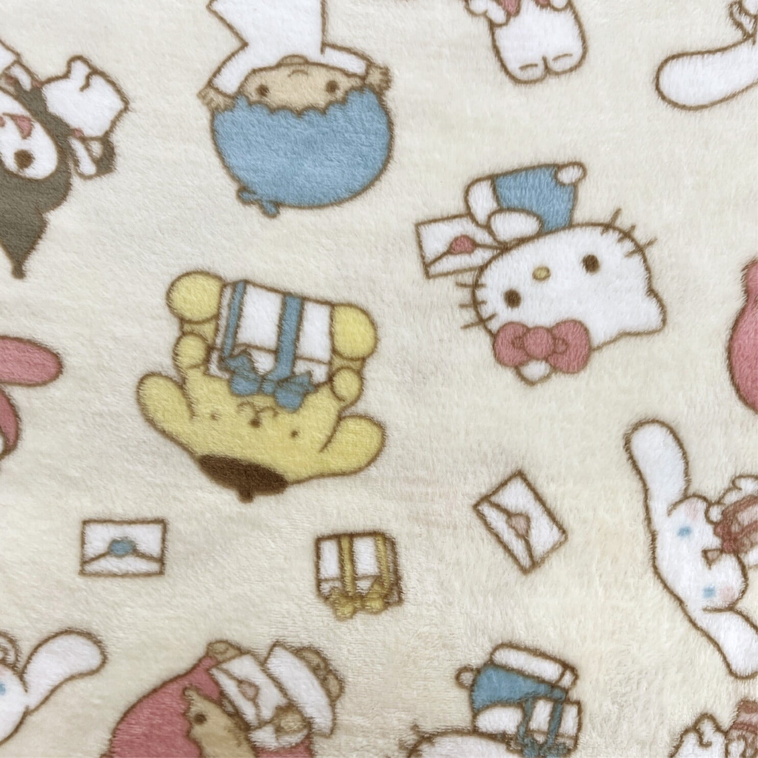 サンリオキャラクターズ 総柄 プリント ボア フリース ルームウェア パジャマ 上下セット sm1654-143