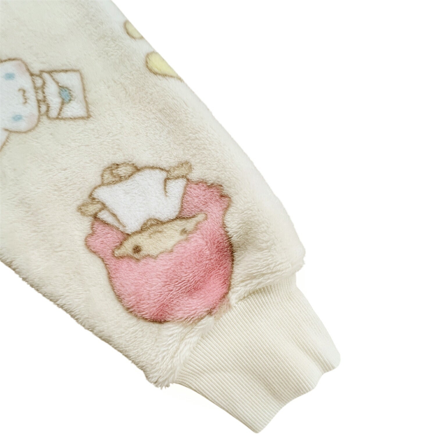 サンリオキャラクターズ 総柄 プリント ボア フリース ルームウェア パジャマ 上下セット sm1654-143