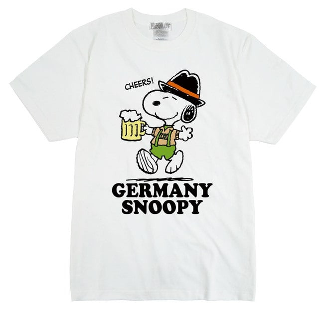 スヌーピー 半袖 Ｔシャツ ドイツ 柄 限定商品 プレゼント お土産にも   ( メンズ レディース )  sn1-039