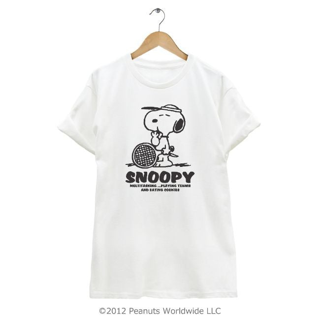 スヌーピー SNOOPY PEANUTS 半袖 Tシャツ テニス スポーツ オリンピック Olympic 多色展開 レディース メンズ S M L LL 綿 ギフト プリント 男女兼用 親子 お揃い sn1-050