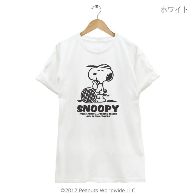 スヌーピー SNOOPY PEANUTS 半袖 Tシャツ テニス スポーツ オリンピック Olympic 多色展開 レディース メンズ S M L LL 綿 ギフト プリント 男女兼用 親子 お揃い sn1-050
