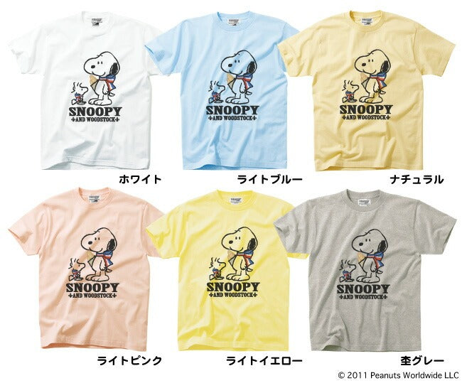 スヌーピー SNOOPY PEANUTS ウッドストック woodstock トリコロール キャラクター S M L LL フランスパンは外せない？ 半袖Ｔシャツ メンズ レディース 男女兼用 親子 お揃い sn1-057