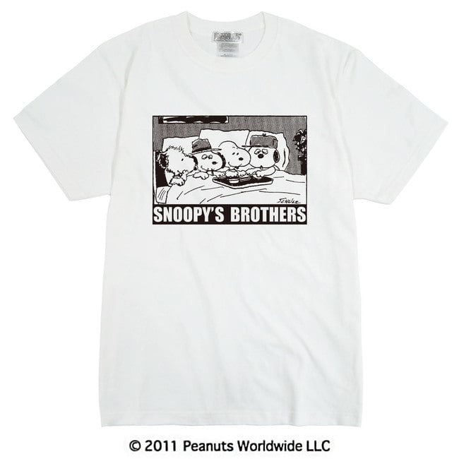 スヌーピー SNOOPY PEANUTS オラフ olaf マーブルス Marbles アンディ Andy 半袖 Tシャツ レディース メンズ S M L LL 家族お揃い 兄弟 Brothers 多色展開 綿 ギフト プリント　男女兼用 sn1-073