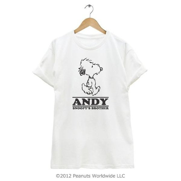 スヌーピー SNOOPY PEANUTS アンディ Andy キャラクター モフモフ 半袖 Tシャツ レディース メンズ S M L LL 綿 プリント sn1-100a