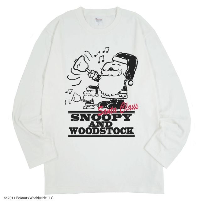 スヌーピー クリスマス サンタ プレゼント ギフト 長袖 Ｔシャツ sn2-020cdm