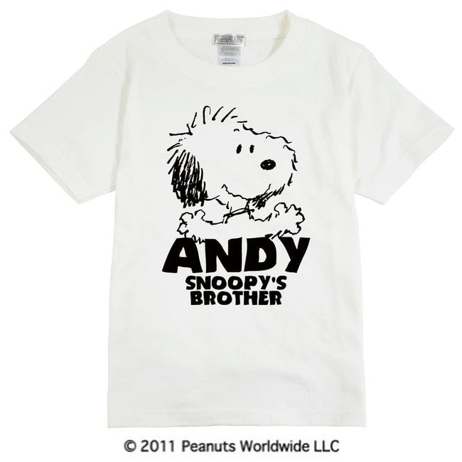 スヌーピー 兄弟 アンディ 半袖Ｔシャツ キッズ 子供服 110 130 150 sn6-028