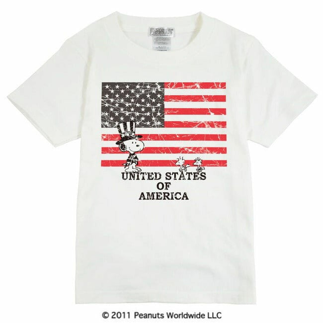 スヌーピー 半袖 Ｔシャツ キッズ 子供服 100 110 120 130 140 150 160 アメカジ プレゼント ギフト sn6-037