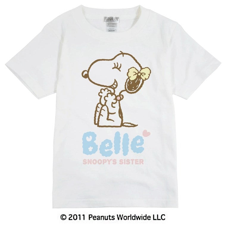 スヌーピー SNOOPY'S SISTER おめかし ベル 半袖 Ｔシャツ (キッズ) sn6-063