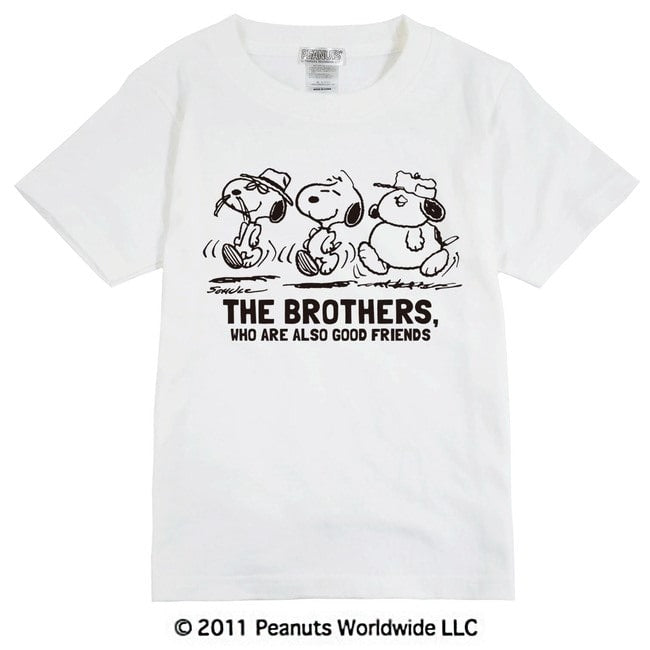 スヌーピー SNOOPY PEANUTS オラフ olaf  スパイク Spike 半袖 Tシャツ 多色展開 家族お揃い 子供 KIDS 110 120 130 140 150 綿 ギフト プリント sn6-072