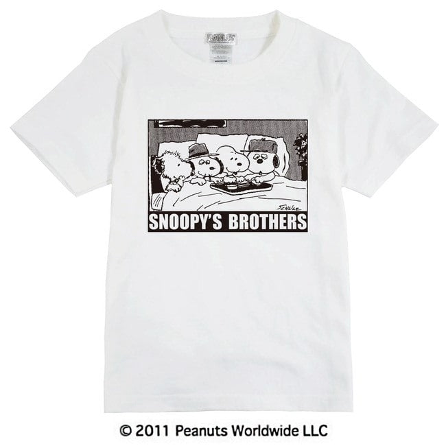 スヌーピー SNOOPY PEANUTS オラフ olaf マーブルス Marbles アンディ Andy 半袖 Tシャツ 子供 KIDS 110 120 130 140 150 兄弟 Brothers 多色展開 綿 ギフト プリント  sn6-073
