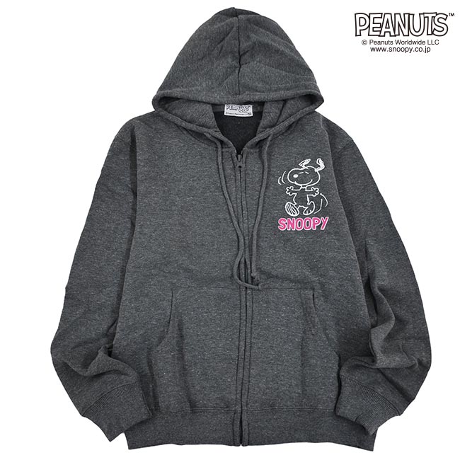 スヌーピー 子供 パーカー KIDS パーカー スヌーピー 杢 裏起毛 ZIP 子供服 150 160 ジュニア サイズ 男の子 女の子 sp-157