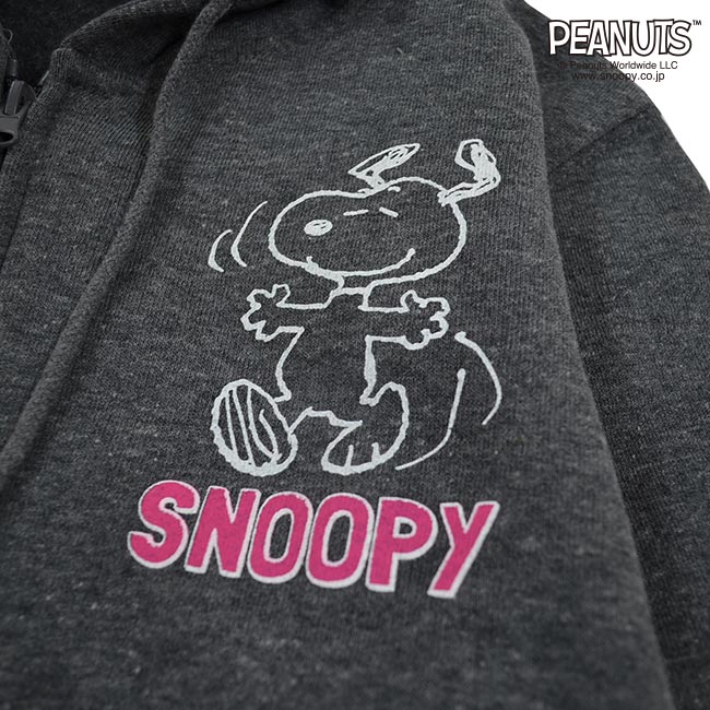 スヌーピー 子供 パーカー KIDS パーカー スヌーピー 杢 裏起毛 ZIP 子供服 150 160 ジュニア サイズ 男の子 女の子 sp-157