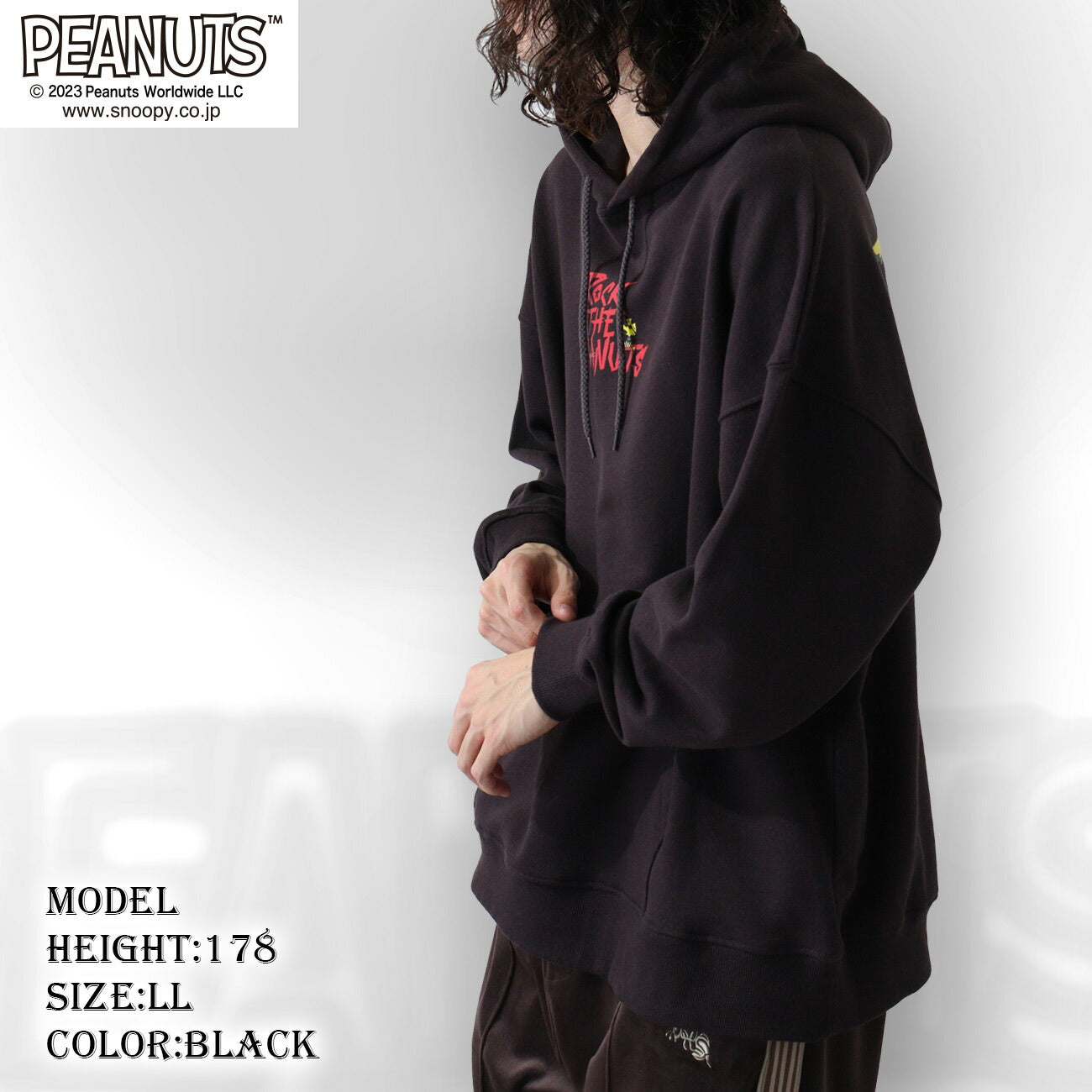 スヌーピー ピーナッツ ロック オラフ 裏毛 プルパーカー バンド 春秋冬 snoopy PEANUTS spc-rb-016
