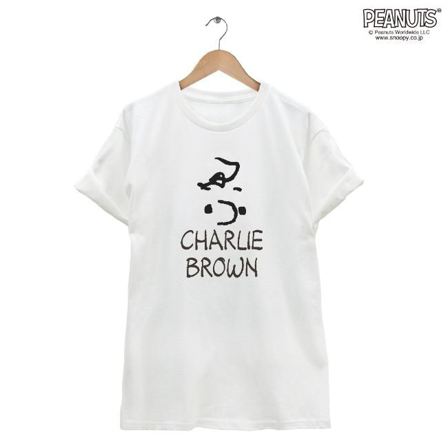 チャーリーブラウン charliebrown 半袖 Tシャツ スヌーピー SNOOPY PEANUTS フェイスプリント キャラクター レディース メンズ S M L LL spc119-02-d