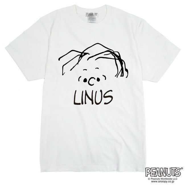 スヌーピー SNOOPY PEANUTS ライナス linus 半袖 Tシャツ メンズ レディース キャラクター S M L LL 綿 フェイスプリント spc119-06-d