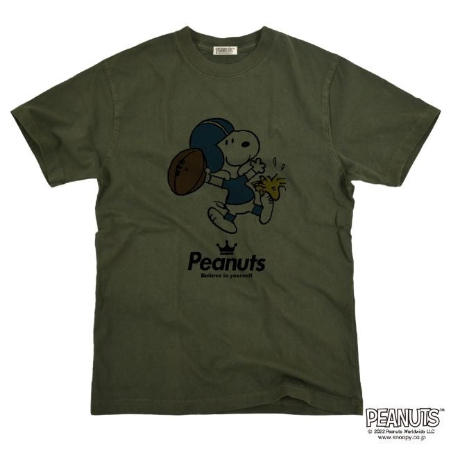 スヌーピー ピグメント 半袖 Tシャツ アメフト 学園祭 文化祭 学祭 プレゼント ギフト 応援 観戦 サークル 部活 ユニフォーム メンズ レディース SNOOPY BIG 大きい spc-am1