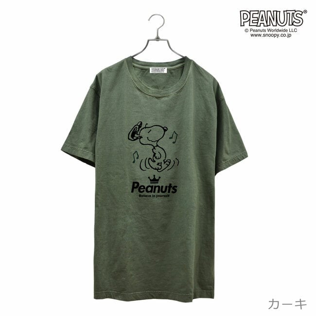 スヌーピー ピグメント 半袖 Tシャツ ダンス HIPHOP 学園祭 文化祭 学祭 プレゼント ギフト チーム 応援 観戦 サークル 部活 ユニフォーム メンズ レディース SNOOPY BIG 大きい サイズ S M L LL 3L 4L spc-dn1