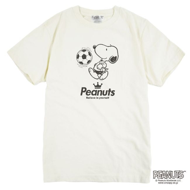 スヌーピー ピグメント 半袖 Tシャツ サッカー フットボール フットサル 学園祭 文化祭 学祭 プレゼント ギフト チーム 応援 観戦 サークル 部活 ユニフォーム メンズ レディース SNOOPY BIG 大きい サイズ S M L LL 3L 4L spc-fb1