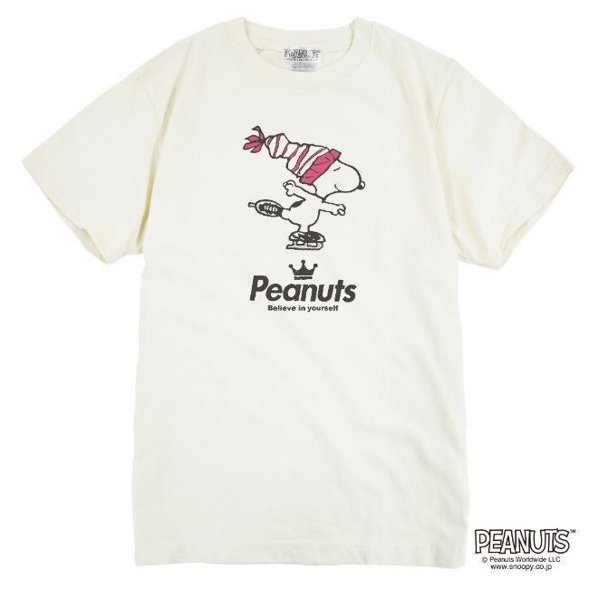 スヌーピー ピグメント 半袖 Tシャツ フィギュア スケート アイススケート 学園祭 文化祭 学祭 プレゼント ギフト チーム 応援 観戦 サークル 部活 ユニフォーム メンズ レディース SNOOPY BIG 大きい サイズ S M L LL 3L 4L spc-fg1
