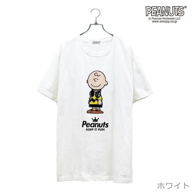 チャーリー ブラウン 半袖 Tシャツ ピグメント 音楽 ヘッドフォン 夏 フェス サークル ストリート　メンズ レディース スヌーピー SNOOPY BIG 大きい サイズ S M L LL 3L 4L spc-lm-2
