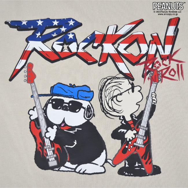 スヌーピー ピーナッツ ロックオン 裏毛 トレーナー オラフ  ライナス 国旗 秋冬 snoopy PEANUTS spc-rb-013
