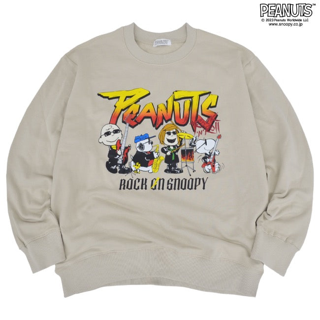 スヌーピー ピーナッツ ロックオン オラフ 裏毛 トレーナー ロック バンド 秋冬 snoopy PEANUTS spc-rb-014