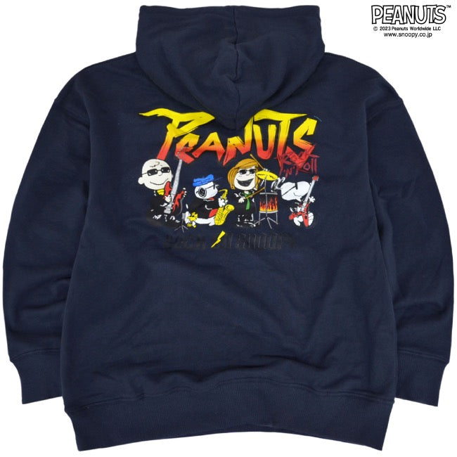 スヌーピー ピーナッツ ロック オラフ 裏毛 プルパーカー バンド 春秋冬 snoopy PEANUTS spc-rb-016