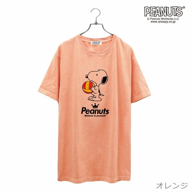 スヌーピー ピグメント 半袖 Tシャツ バレーボール バレー 学園祭 文化祭 学祭 プレゼント ギフト 応援 観戦 サークル 部活 ユニフォーム メンズ レディース SNOOPY BIG 大きい サイズ S M L LL 3L 4L spc-vb1