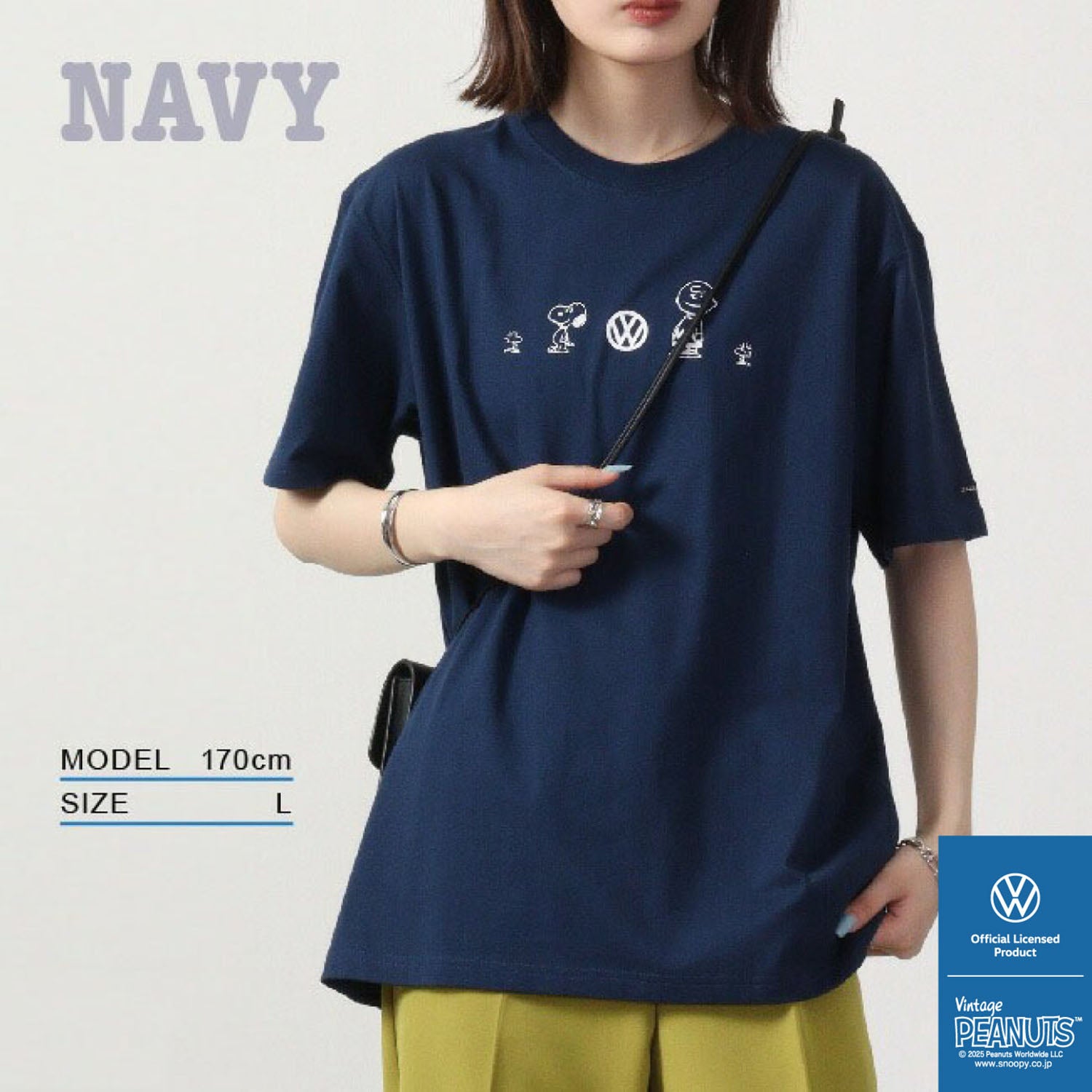 スヌーピー ピーナッツ フォルクス ワーゲン Tシャツ 半袖 トップス コラボ SNOOPY PEANUTS VOLKSWAGEN svw1132-404